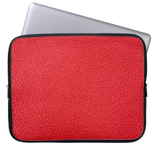 Rote Lederoptik Laptopschutzhülle