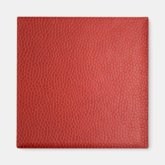 Rote Lederoptik Magnet (Vorne)