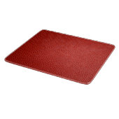 Rote Lederoptik Schneidebrett (Ecke)