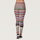 Rote Leggings mit feinem Streifen (Rückseite)
