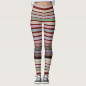 Rote Leggings mit feinem Streifen (Vorderseite)