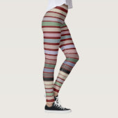 Rote Leggings mit feinem Streifen (Rechts)