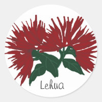 Rote Lehua-Blume
