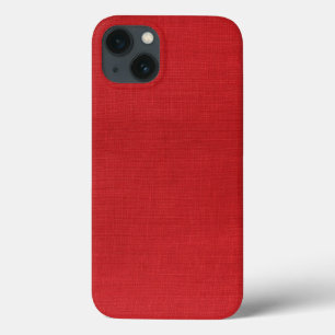 Rote Leinenstruktur-Foto Case-Mate iPhone Hülle