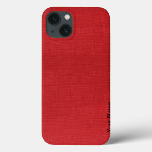 Rote Leinenstruktur Foto Case-Mate iPhone Hülle