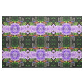 Rote Libelle auf Violet Purple Blumen Stoff (Fat Quarter (45,7 x 55,9 cm))