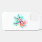 Rote Libelle im Aquarellhintergrund Case-Mate iPhone Hülle (Rückseite (Horizontal))