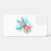 Rote Libelle im Aquarellhintergrund Case-Mate iPhone Hülle (Rückseite (Horizontal))