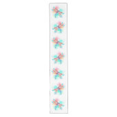 Rote Libelle im Aquarellhintergrund Großer Tischläufer (Vorderseite)