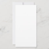 Rote Libelle im Aquarellhintergrund Karte (Rückseite)