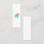 Rote Libelle im Aquarellhintergrund Mini Visitenkarte (Vorne/Hinten)