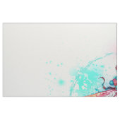 Rote Libelle im Aquarellhintergrund Stoff (Fat Quarter (45,7 x 55,9 cm))