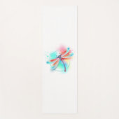 Rote Libelle im Aquarellhintergrund Yogamatte (Vorderseite)