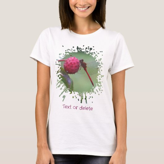 Rote Libelle Natur T-Shirt (Vorderseite)