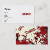 Rote Libellen-Visitenkarte Visitenkarte (Vorne/Hinten)
