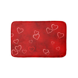 Rote Liebe Badematte