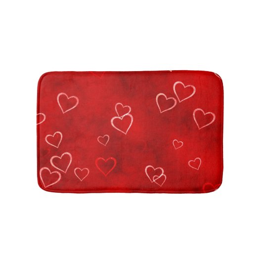 Rote Liebe Badematte (Vorderseite)