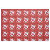 Rote LIEBE der Niederlande Personalisiert Stoff (Fat Quarter (45,7 x 55,9 cm))