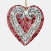 Rote Liebe Diamond Heart Ornament (Rechts)