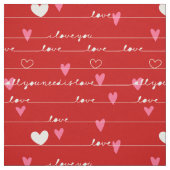 rote Liebe, die Sie Stoff (Muster)