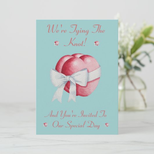 Rote Liebe Einladung (Stehend Vorderseite)