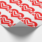 Rote Liebe Geschenkpapier (Ecke)