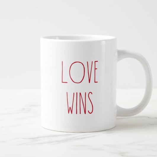 Rote Liebe gewinnt Spezial-Tasse Jumbo-Tasse (Rechts)