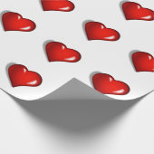ROTE LIEBE HEARS GESCHENKPAPIER (Ecke)