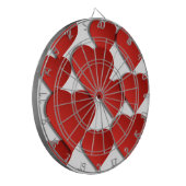 Rote Liebe Herz Dartscheibe (Vorderseite Links)