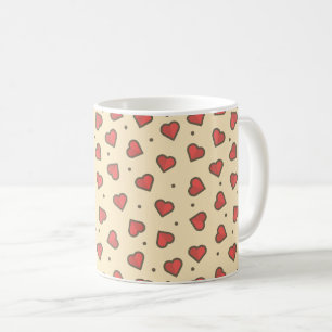 Rote Liebe Herz Kaffeetasse