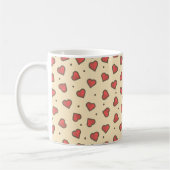 Rote Liebe Herz Kaffeetasse (Links)