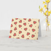 Rote Liebe Herz Karte (Gelbe Blume)