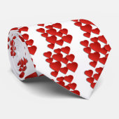 Rote Liebe Herz Krawatte (Gerollt)