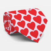 Rote Liebe Herz Krawatte (Gerollt)