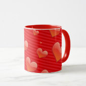 Rote Liebe Herz Tasse (VorderseiteRechts)