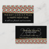 Rote Liebe Herzlich willkommen Mini Grußkarten Visitenkarte (Vorne/Hinten)