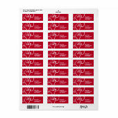 Rote Liebe Herztypografie (Vorne)