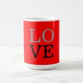Rote Liebe Hochzeit Kaffeetasse (Mittel)