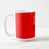 Rote Liebe Hochzeit Kaffeetasse (Links)