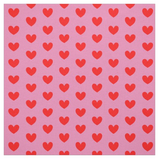 Rote Liebe hört auf rosa Niedlich Stoff (Muster)