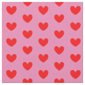 Rote Liebe hört auf rosa Niedlich Stoff (Nahaufnahme)