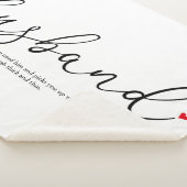 Rote Liebe Husband - Elegantes Skript - Definition Sherpadecke (3/4)