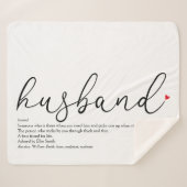 Rote Liebe Husband - Elegantes Skript - Definition Sherpadecke (Vorderseite (Horizontal))