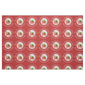 Rote LIEBE in Bulgarien Personalisiert Stoff (Fat Quarter (45,7 x 55,9 cm))