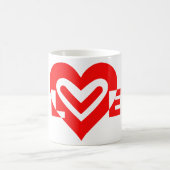 Rote Liebe Kaffeetasse (Mittel)
