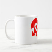 Rote Liebe Kaffeetasse (Links)