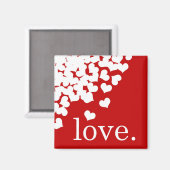 rote Liebe. -Magnet Magnet (Vorderseite/Rückseite)