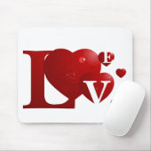 Rote LIEBE Mousepad (Mit Mouse)