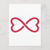 Rote Liebe Postkarte (Vorderseite)