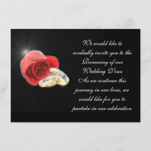 Rote Liebe-Rosen-formale Einladung